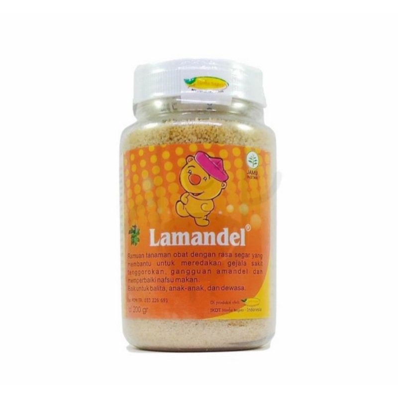 Lamandel 200 gr obat amandel (botol toples) | obat sakit tenggorokan