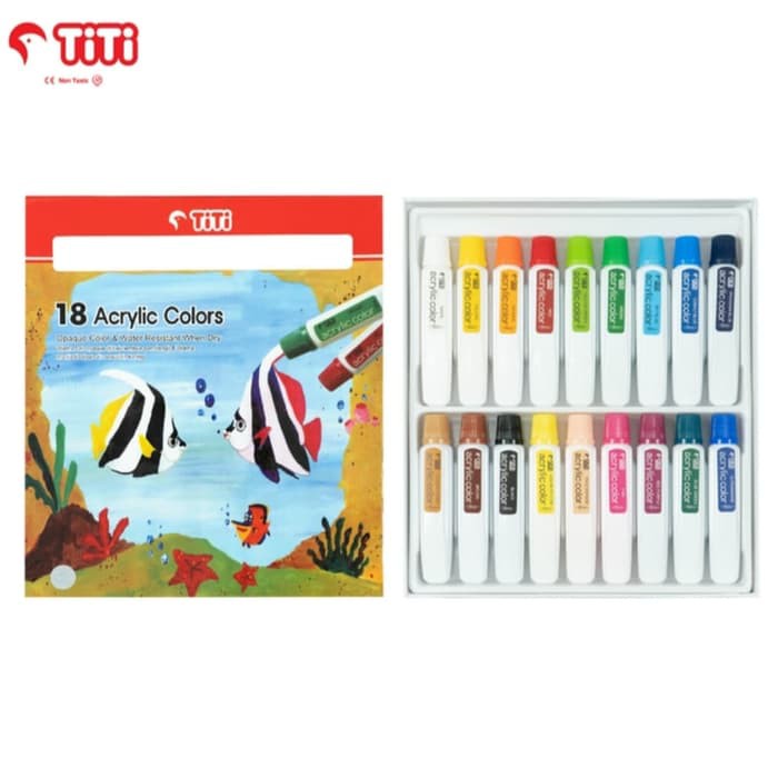 

Cat Acrylic TITI 18 Warna AC-12ML-18