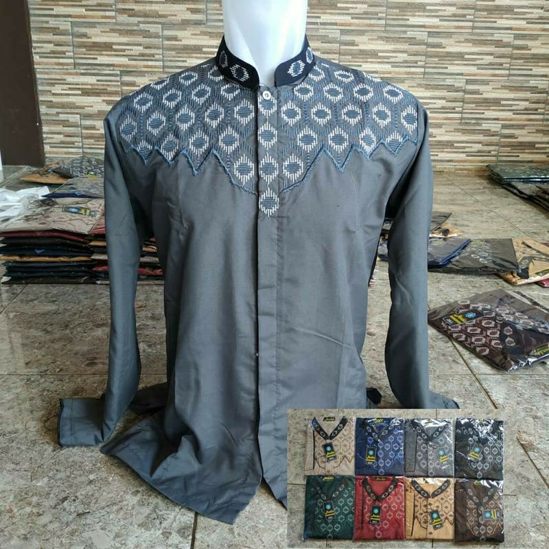 baju koko supernova dewasa lengan panjang motif dan warna random