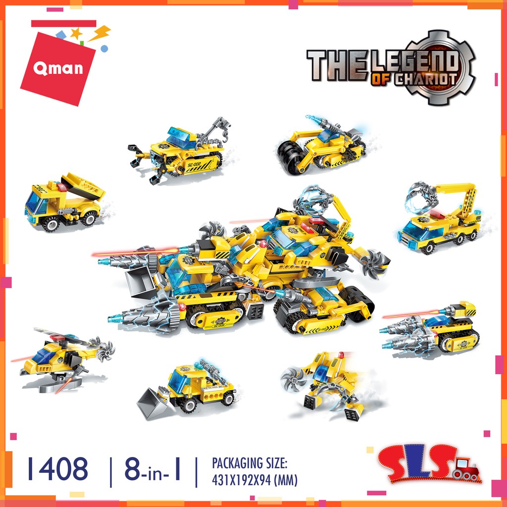 planetamzing. Lego kendaraan futuristik - Legend of Chariot - QMAN 1408 - satuan