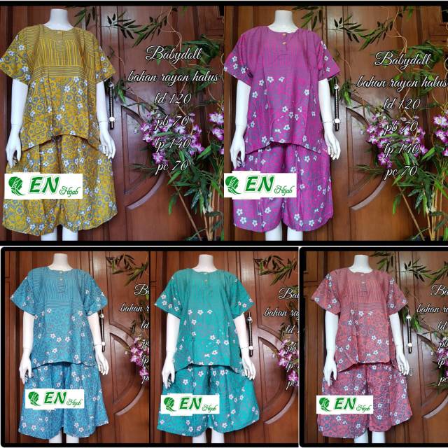 NEW  BABYDOLL BORDIR / BABYDOLL SET / BABYDOLL WANITA TERBARU / BABYDOLL BATIK