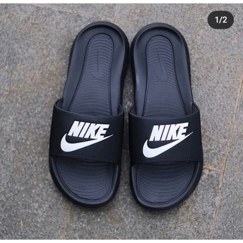 (SALE) Sandal Pria Sport / Sandal Slop / Sandal Slip-On Benassi Black-2