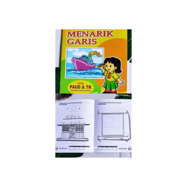 BUKU ANAK MENARIK GARIS UNTUK PAUD DAN TK / BUKU EDUKASI ANAK ANAK