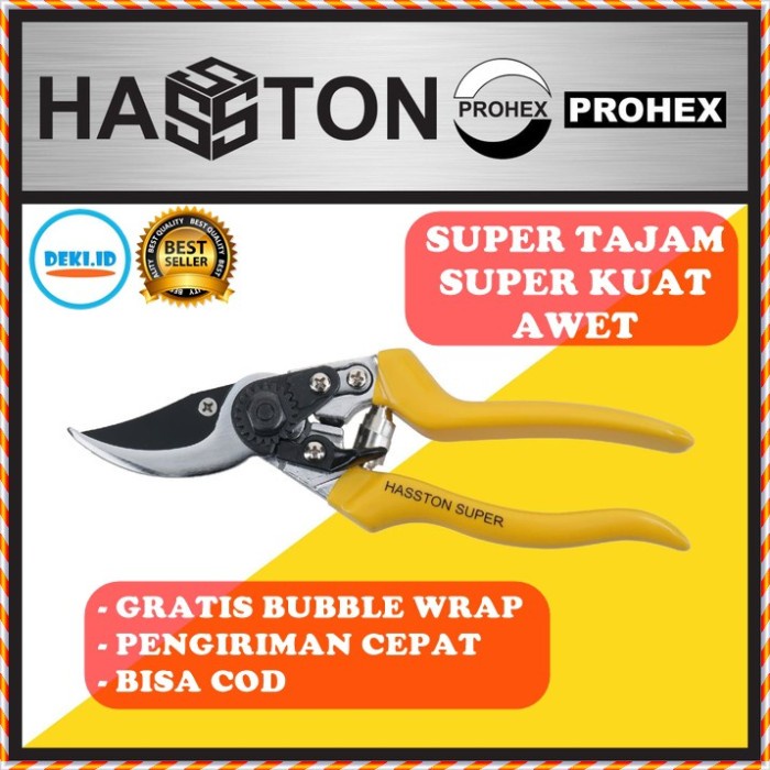 Gunting Dahan Prohex Hasston 1353-002 Ranting Bunga Tanaman Pohon