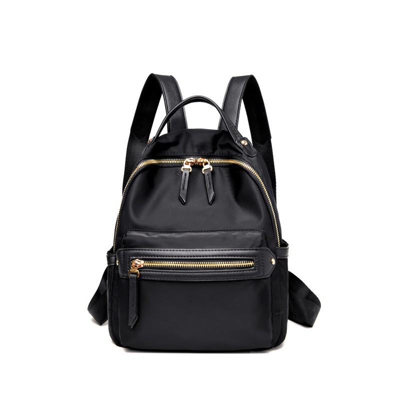 Ransel Aldo Hitam simple backpacK sekolah wanita import lucu murah tas sekolah branded ori emas