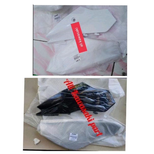 cover body bodi belakang klx 230 klx230 putih/hitam polos original