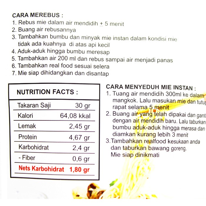 

Ss5g Mie Instan Kuah 35Gr - Rasa Ramen (Keto) Ff0415