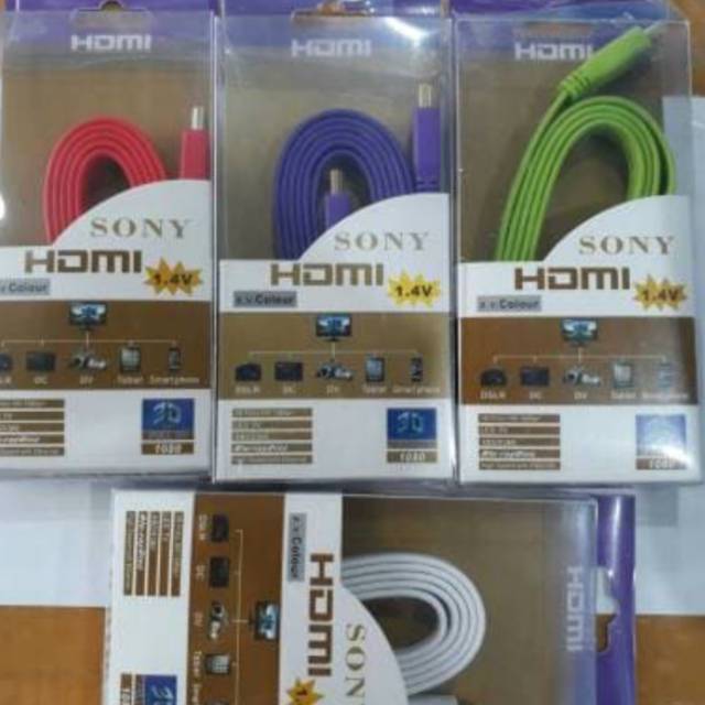 KABEL HDMI SONY 3D WARNA / KABEL HDMI SONY 3D 1,4V PS3/PS4