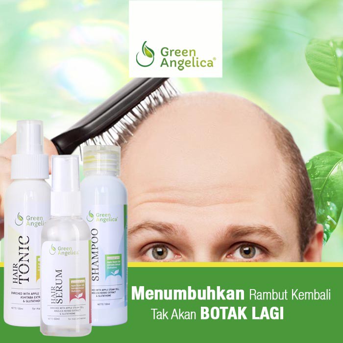 Perawatan Rambut Rontok dan Botak Green Angelica