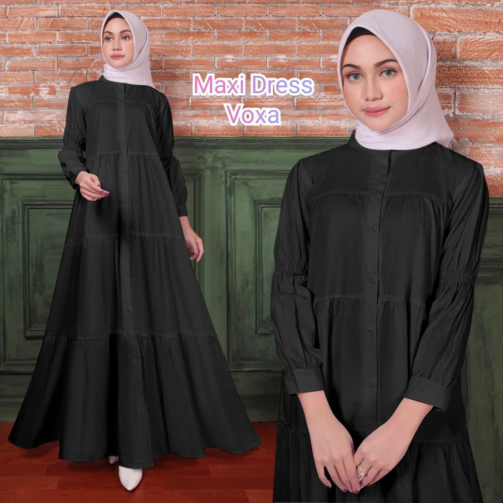 FenishaStore Maxy Dress Wanita Terbaru VoXa Rayon Import