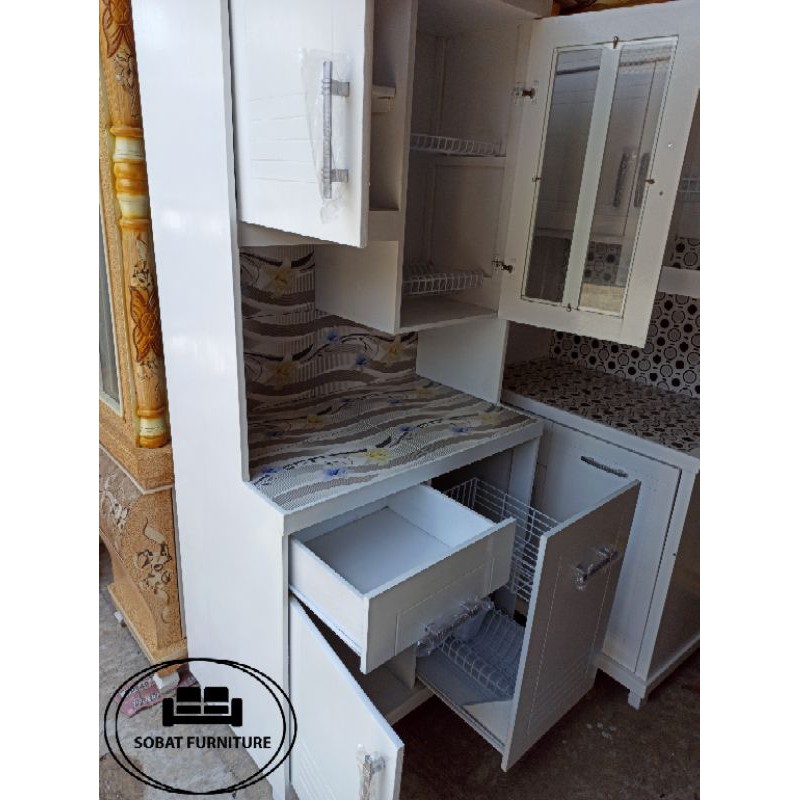 Lemari Sayur 2 Pintu (Premium) Model Kitchen Set