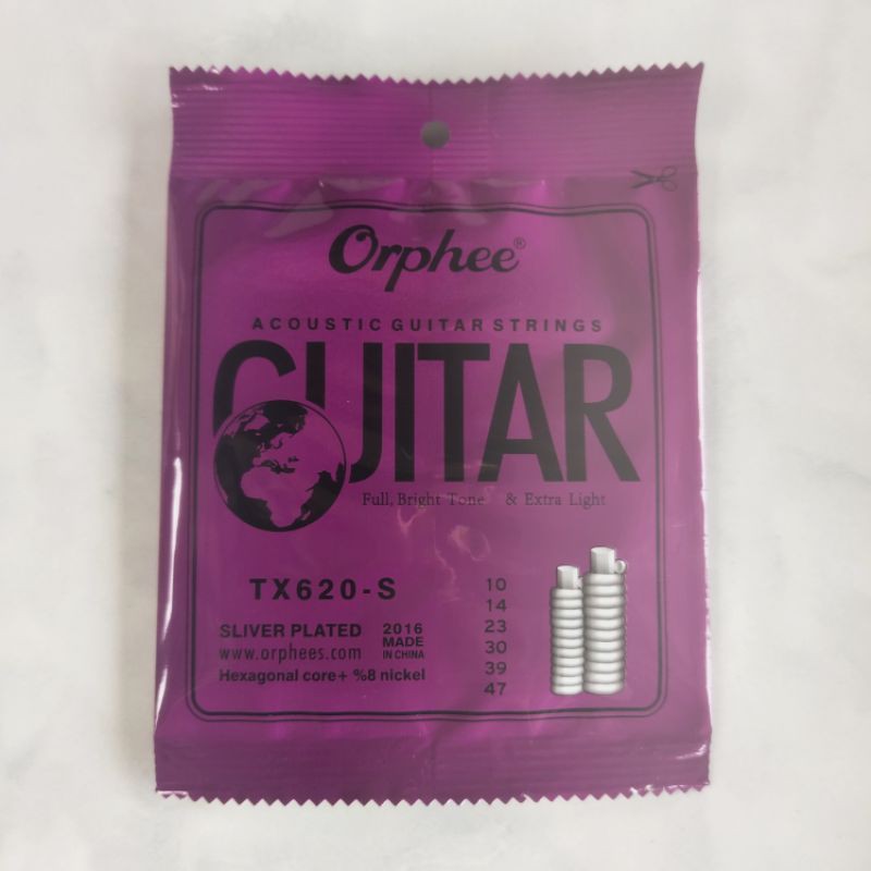 SENAR GITAR ORPHEE AKUSTIK 010 TX620-S ORIGINAL