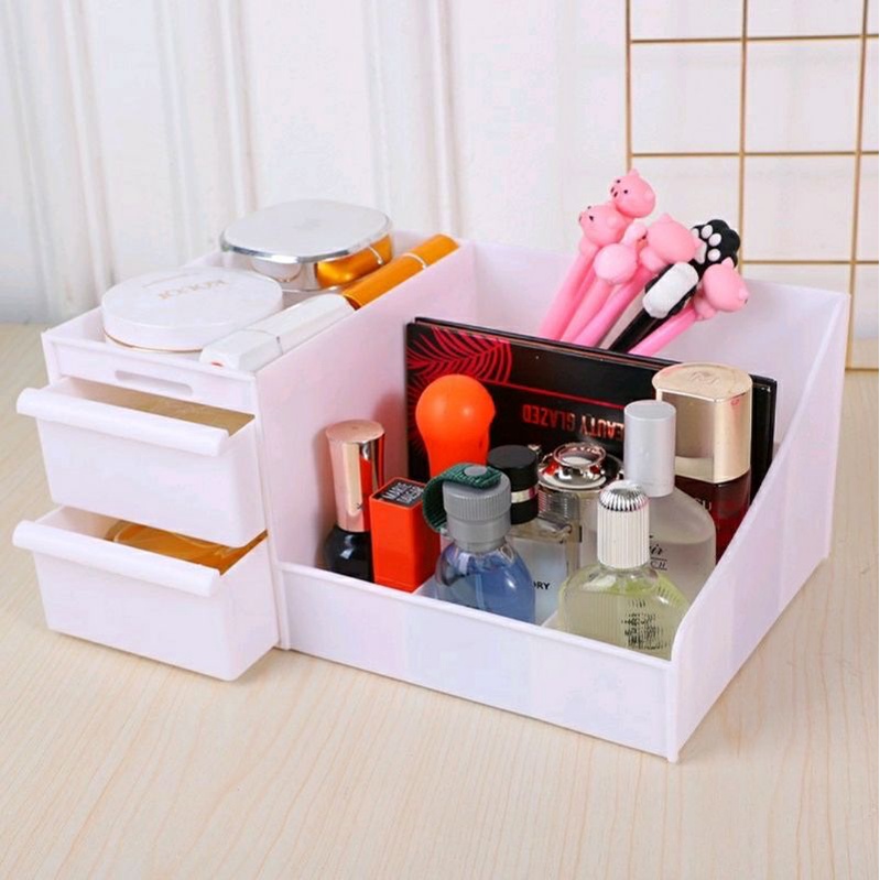 Rak Kosmetik Make up 2Laci / Rak Organizer Makeup / Rak Serbaguna Tempat Penyimapan