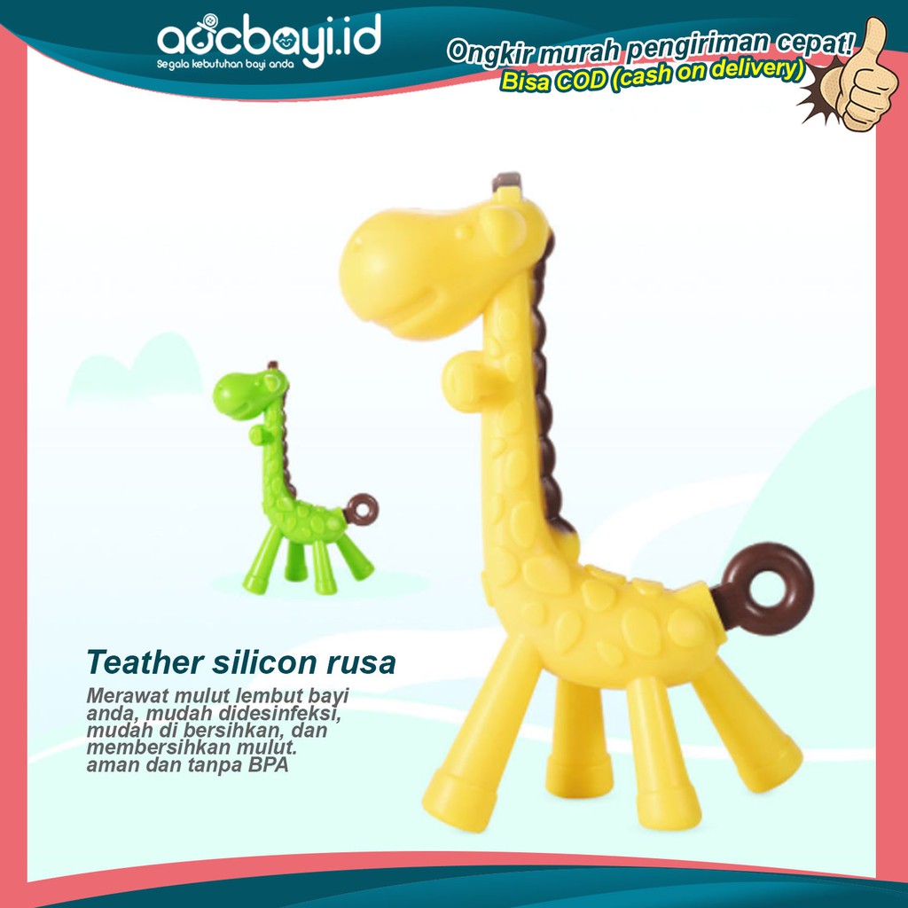 PROMO 10.10 PUNCAK ☀ACCBAYI☀ ACC0009 Teether / Teether Jerapah / Teether Giraffe / Gigitan Jerapah INCLUDE BOX