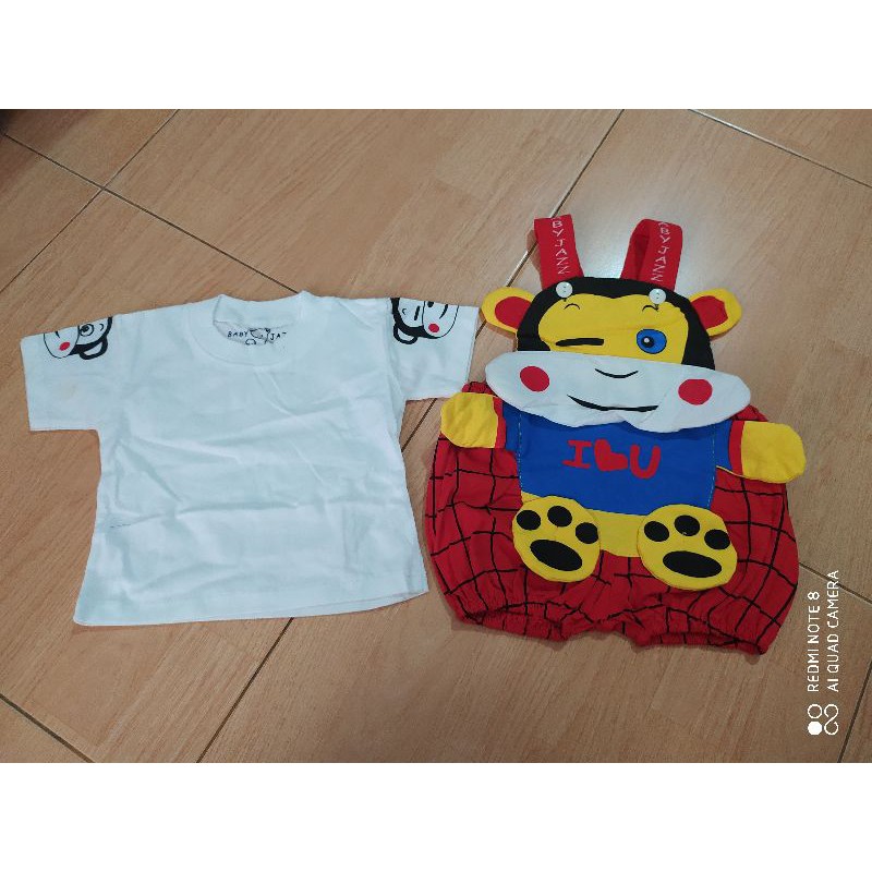 Baju Bayi /Anak kodok karakter 3D