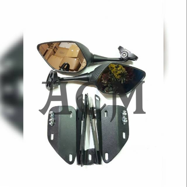 SPION YAMAHA LEXI 125 - SPION R25 PENDEK + BREKET SERPO LEXI