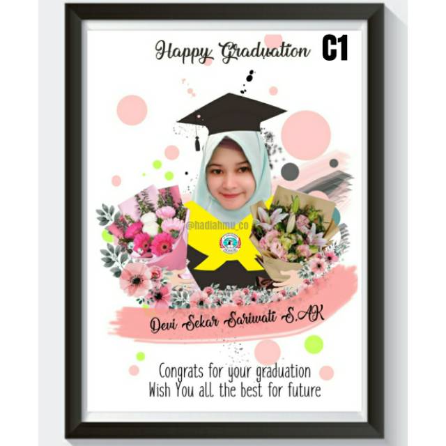  DESAIN FOTO KADO WISUDA  WEDDING ULANG TAHUN Shopee 