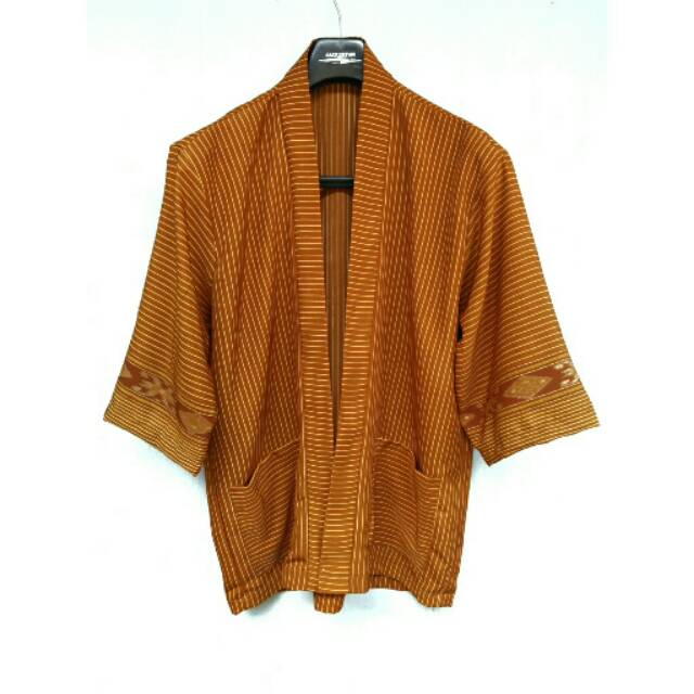 Kimono Outer Pria Etnik Batik Khas Dayak Kaltim 007