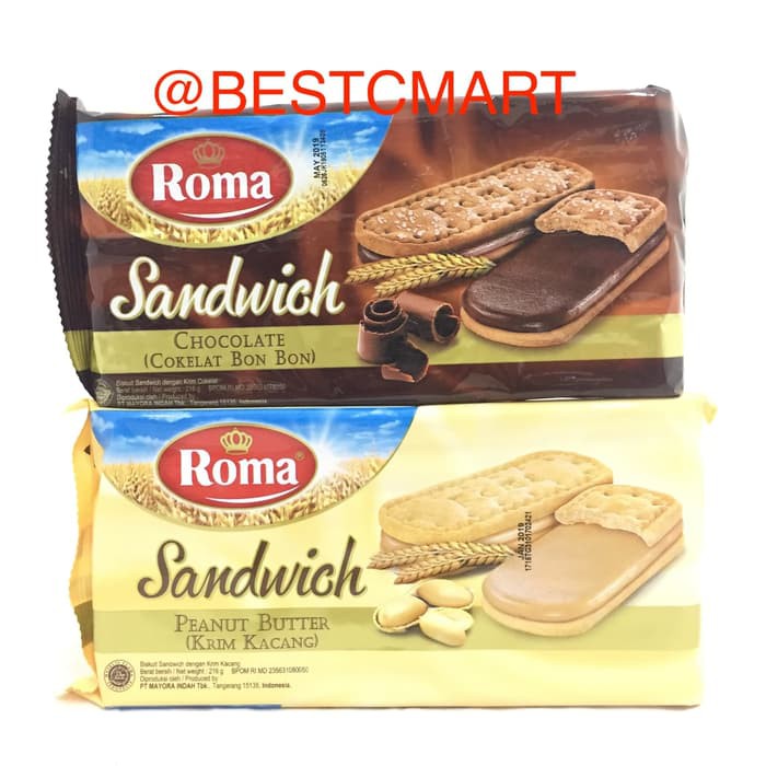 

ROMA BISKUIT SANDWICH 216GR - PEANUT BUTTER