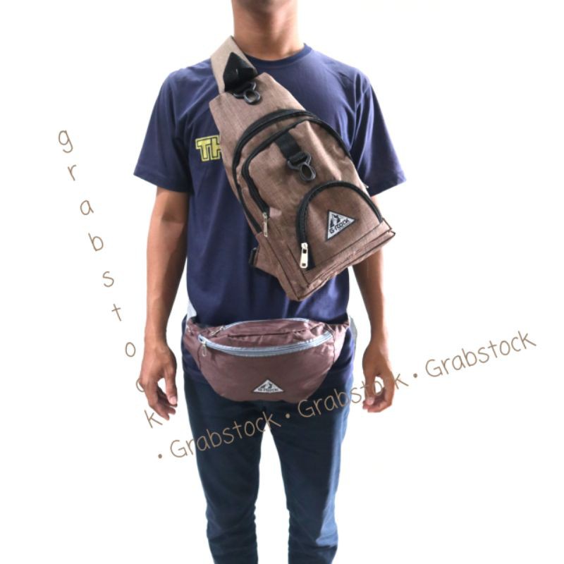 Promo Beli 1 Sling Bag FREE 1 Waistbag