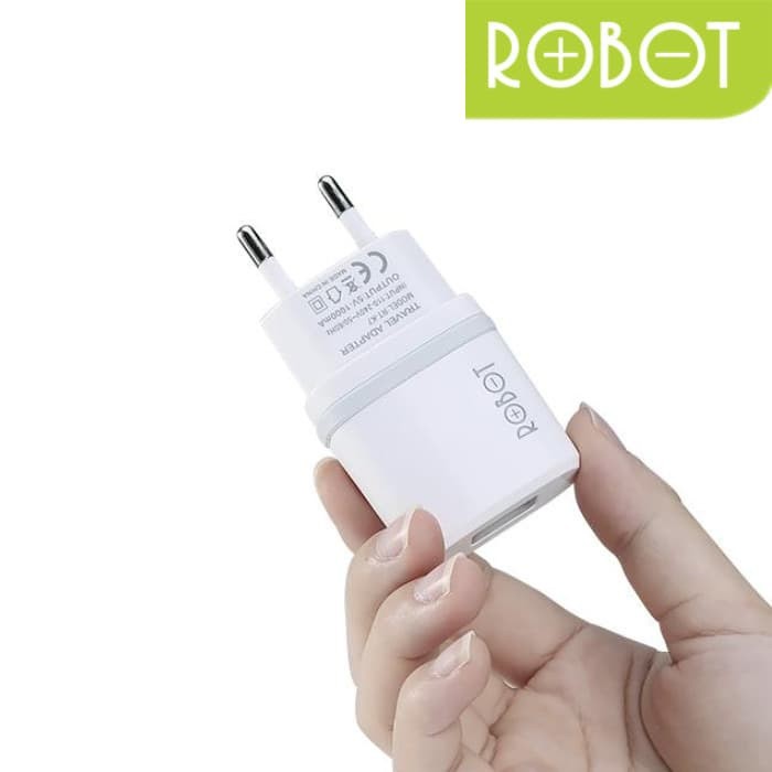 CHARGER ADAPTOR CAS CASAN ROBOT RT-K7  K7 5V 1A FIREPROOF Micro USB Cable Kabel Xiomi Realme Samsung