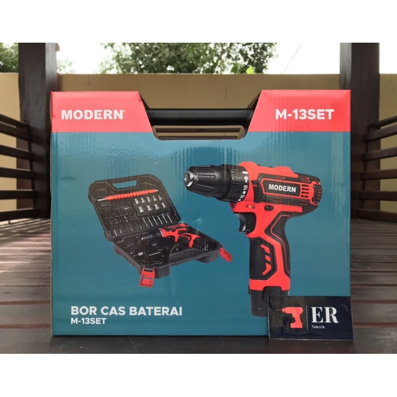 Bor Baterai Cordless Drill Modern M-13 Set