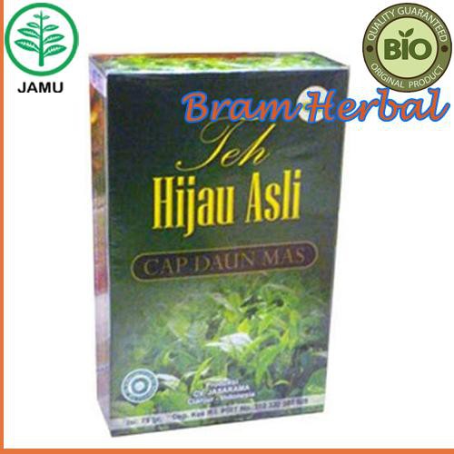 

Teh Hijau Asli Herbal Organik Cap Daun Mas - 50 gr