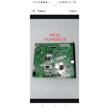 MB MOTHERBOARD MAINBOARD MESIN TV LED LG 19LN4050-TB 19LN4050 SOKET TUNER TENGAH