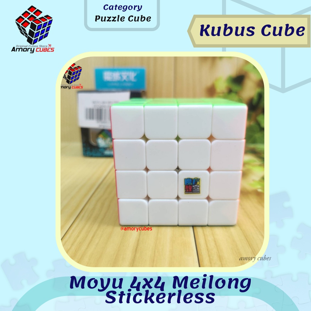 Promo Rubik 4x4 Moyu Meilong Stickerless Red