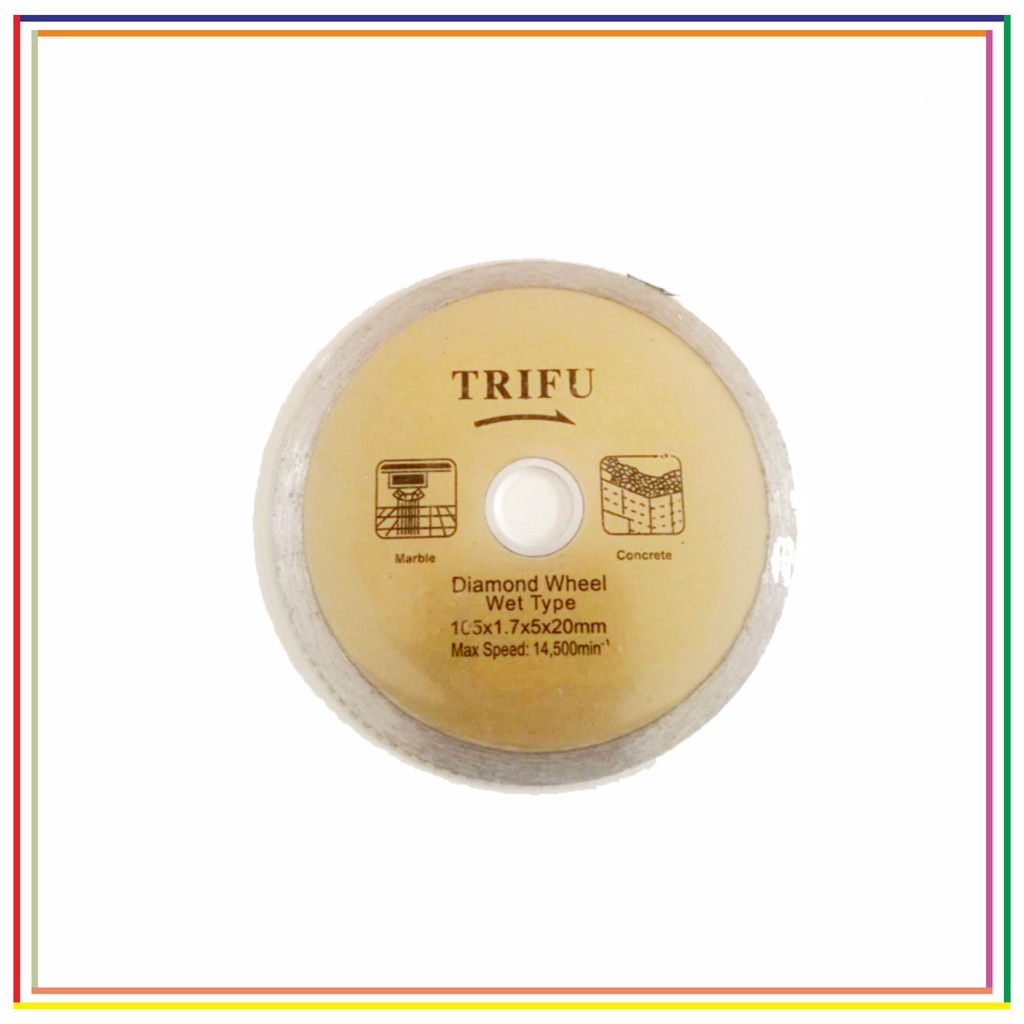 DIAMOND WHEEL / PISAU POTONG KERAMIK BASAH 4” TRIFU