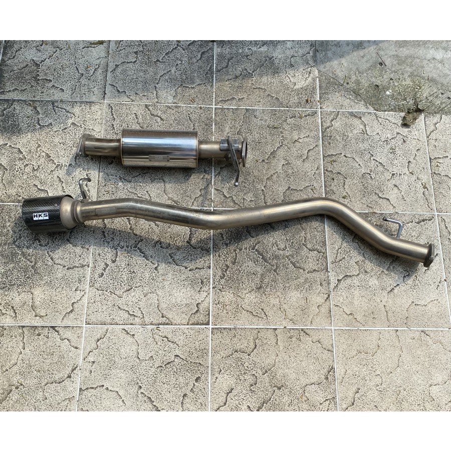 Knalpot Muffler HKS Legamax Carbon Tip Mitsubishi Pajero Sport Dakar