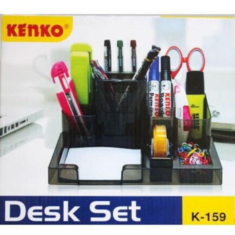 

Kenko Desk Set K-159 - Tempat Pensil Meja