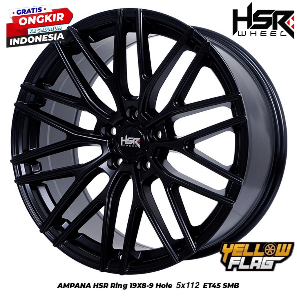 Velg Racing Mobil Mercedes Ring 19 HSR AMPANA Pcd 5x112
