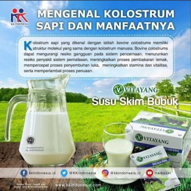 

Vitayang Susu Skim Bubuk Colostrum New Formula Pendongkrak Imun Tubuh
