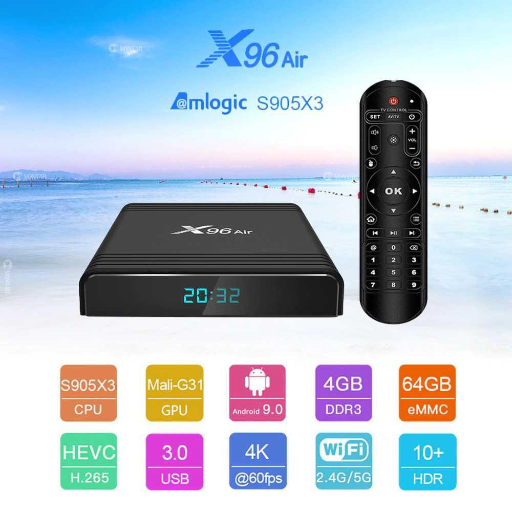 PROMO - Vontar X96 Air Smart TV Box Android 9.0 4K 4/32GB