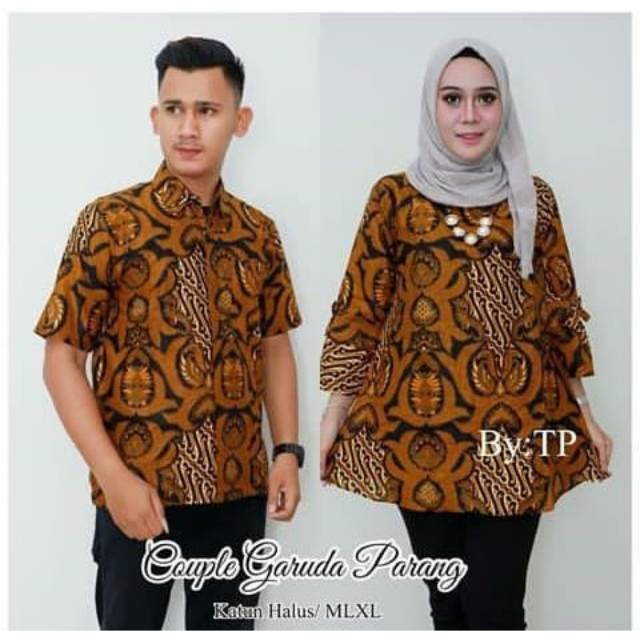 batik couple garuda bahan katun halus