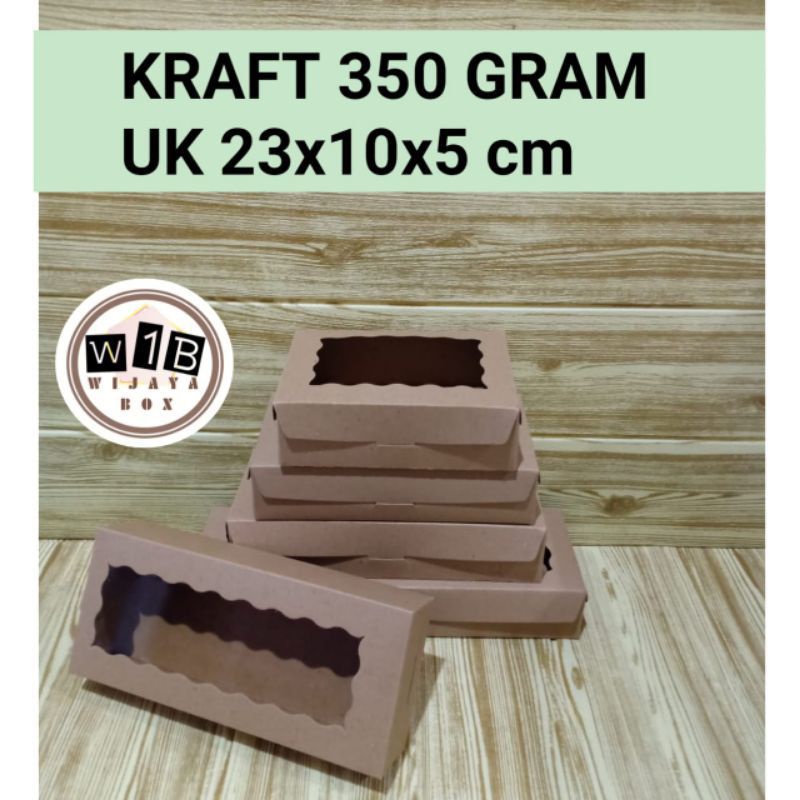 

Dus brownis/ Kraft 350gr laminating uk 23x10x5 cm