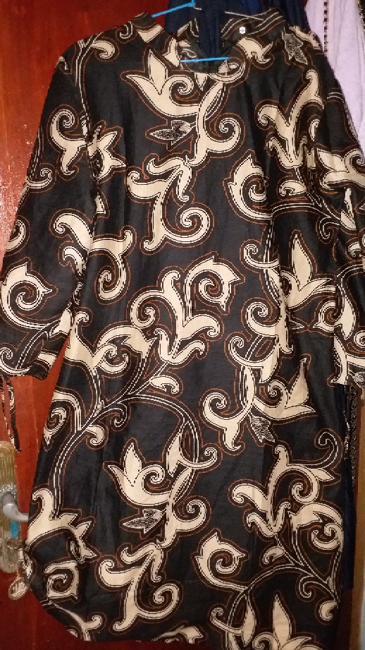 Tunik Batik Zipper Modern