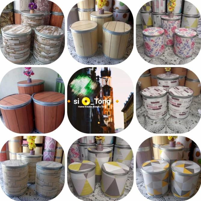 Paket 1 Set Kursi Teras Kursi Cafe Kursi Tong Stool Tong Bangku Cafe