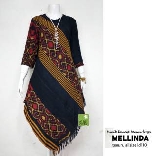  Tunik  lancip mellinda Tenun  Troso Ori Baju  wanita modern  