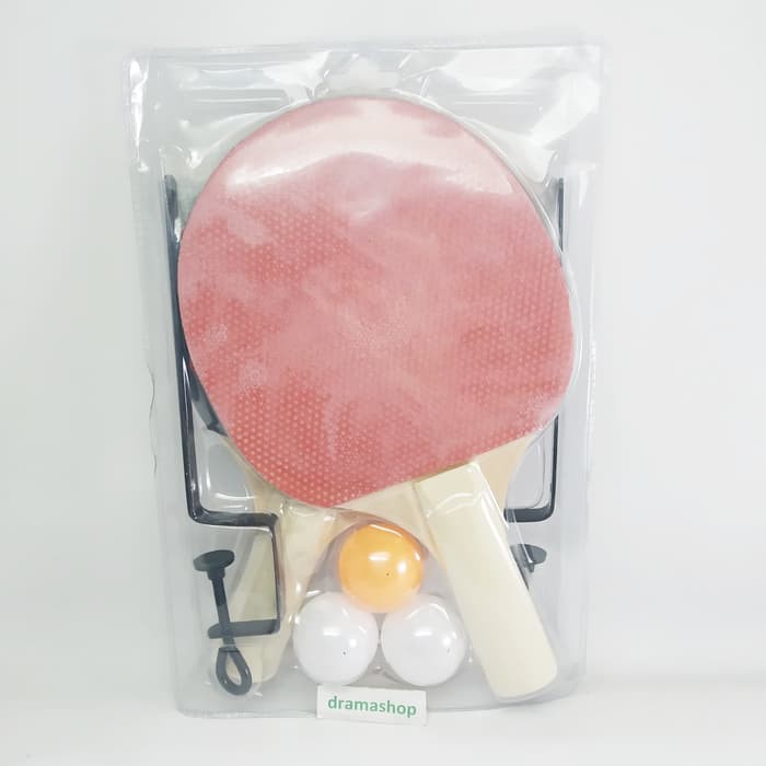 Set perlengkapan raket bet tiang net tenis meja pingpong pemula murah dramashop