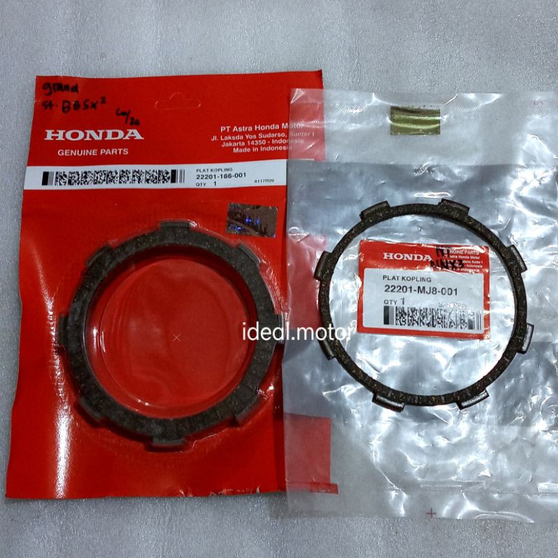 Kampas Kopling Honda GL Pro Neotech Original 22201 166 001 + 22201 MJ8 001