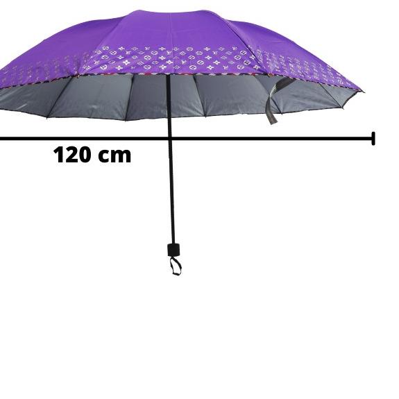 ❆ Payung Lipat Besar Super Jumbo - Payung Lipat Super Besar 10 Jari 10R Kuat Kokoh Anti UV Anti Angi