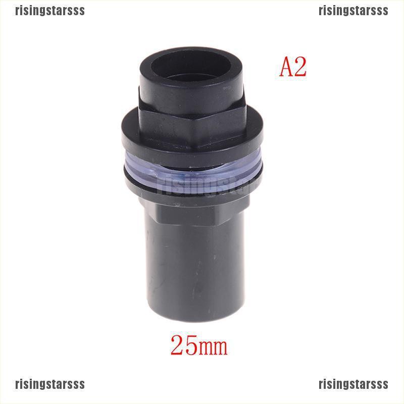 RSID span-new Black Straight Tube Pipe Fitting Connector PVC Joint Fish Tank Aquarium Pi jelly