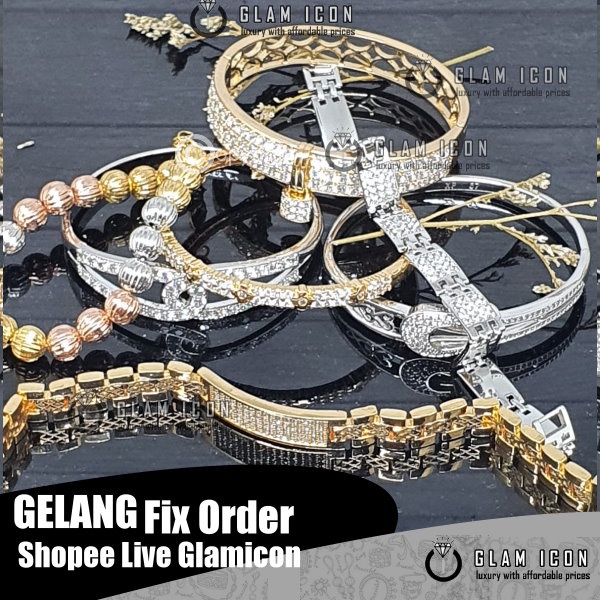 Gelang Fix Order Shopee Live Glamico