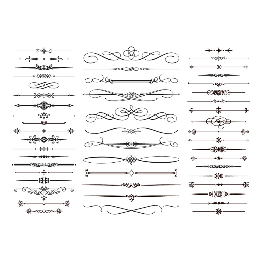 50 Vector Divider Design Elements