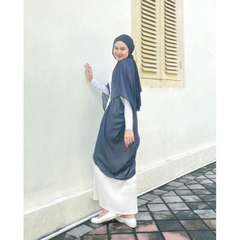 FIRLY CARDIGAN OUTER SCARF CERUTY