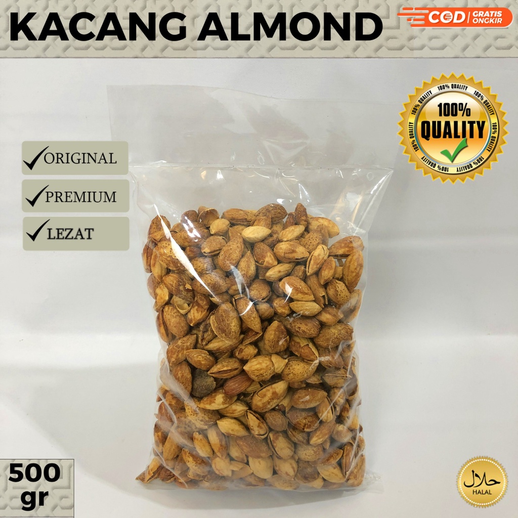 

Kacang ALMOND Roasted Milk flavour 500 Gram / Kacang Arab Rasa Susu / Kacang Kulit Almon Panggang / Oleh Oleh Haji Umroh