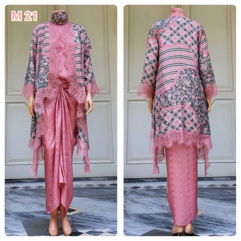 setelah kebaya sutra viscos / set kebaya batik viscose / batik mewah / set batik modern / set batik