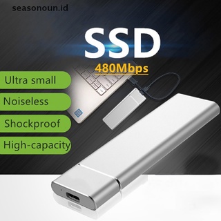 【seasonoun】 Brand New Mini SSD High Speed External M.2 Solid State Disk Mass Storage .